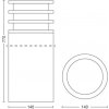 Hue Lucca stmívatelný venkovní sloupek LED E27 9,5W 2700K IP44, antracit Teplá bílá