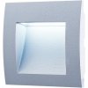LED svítidlo vestavné do zdi WALL 10 1,5W GRAY studená bílá