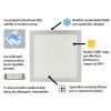 Stmívatelný podhledový LED panel RGB 300x300 mm 13W