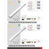 176708 6 led svitidlo 22w 90cm chrom ip44 denni bila