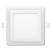 Bílý vestavný LED panel DUO
