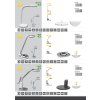 177260 4 cerna led stolni lampa matys 7w denni bila