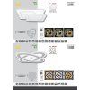 177278 8 stmivatelne led stropni svitidlo echo 90w s ovladacem multicolor