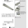 LED zářivkové těleso LIBRA (Délka 150cm, Výkon 72W)