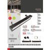 177827 5 cerny led prumyslovy reflektor 200w smd denni bila