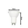 LED žárovka RGBW GU10 60° RGB (Barva světla RGB, Barva těla Teplá bílá, Zdroj 5W)