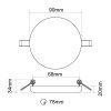 KZ9 LED panel kulatý 90mm