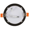 Černý vestavný LED panel kulatý 85mm (Barva světla Denní bílá, Stmívatelnost Nestmívatelný, Výkon 3W)