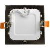 Černý vestavný LED panel čtverec 85x85mm (Barva světla Denní bílá, Stmívatelnost Nestmívatelný, Výkon 3W)