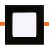 Černý vestavný LED panel čtverec 85x85mm (Barva světla Denní bílá, Stmívatelnost Nestmívatelný, Výkon 3W)