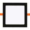 Černý vestavný LED panel 24W čtverec 300x300mm denní bílá