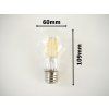 178955 5 led zarovka e27 dimf8w filament led zarovka e27 dimf8w filament 8w