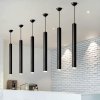 Černé LED závěsné thin svítidlo 5W 4000K (Délka 20cm, Výkon 5W)