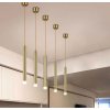 Zlaté LED závěsné thin svítidlo 5W 20cm 4000K