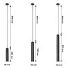 Šedé LED závěsné thin svítidlo 5W 30cm 4000K