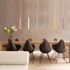 Šedé LED závěsné thin svítidlo 5W 30cm 4000K