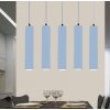 Modré LED závěsné thin svítidlo 5W 30cm 4000K