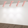 Ružové LED vestavné thin (Délka 10cm)