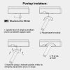 Fialové LED vestavné thin svítidlo 5W 10cm 4000K