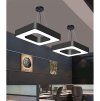 179273 2 cerny stropni led panel ctverec 36w denni bila