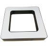179273 9 cerny stropni led panel ctverec 36w denni bila