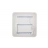 Závěsný bílý LED designový panel hranatý (Barva světla Denní bílá, Výkon 24W 400x400mm)