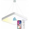 Závěsný bílý LED designový panel hranatý (Barva světla Denní bílá, Výkon 24W 400x400mm)
