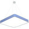 Závěsný Modrý LED designový panel hranatý (Barva světla Denní bílá, Výkon 24W 400x400mm)