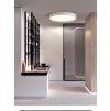 Závěsný Šedý LED designový panel kulatý (Barva světla Denní bílá, Výkon 24W 400mm)