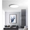 Závěsný Šedý LED designový panel kulatý (Barva světla Denní bílá, Výkon 24W 400mm)