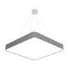 Závěsný Šedý LED designový panel hranatý (Barva světla Denní bílá, Výkon 24W 400x400mm)