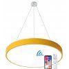 Závěsný Žlutý LED designový panel kulatý (Barva světla Denní bílá, Výkon 24W 400mm)
