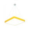 Závěsný Žlutý LED designový panel hranatý (Barva světla Denní bílá, Výkon 24W 400x400mm)