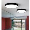 Černý designový LED panel kulatý (Barva světla Denní bílá, Výkon 24W 400mm)