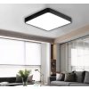 Černý designový LED panel hranatý (Barva světla Denní bílá, Výkon 24W 400x400mm)