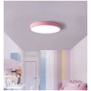 Růžový designový LED panel kulatý (Barva světla Denní bílá, Výkon 24W 400mm)