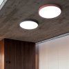 Růžový designový LED panel kulatý (Barva světla Denní bílá, Výkon 24W 400mm)