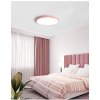 Růžový designový LED panel kulatý (Barva světla Denní bílá, Výkon 24W 400mm)