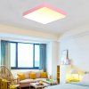 Růžový designový LED panel hranatý (Barva světla Denní bílá, Výkon 24W 400x400mm)