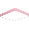 Růžový designový LED panel hranatý (Barva světla Denní bílá, Výkon 24W 400x400mm)