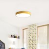 Žlutý designový LED panel kulatý (Barva světla Denní bílá, Výkon 24W 400mm)
