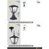 183091 4 cerne led venkovni svitidlo zavesne 8w ip44 tepla bila