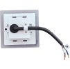 183223 3 cerne led vestavne svitidlo decently ip44 2 5w denni bila