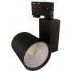 Černé LED 3F lištové svítidlo (Barva světla Denní bílá, Stmívatelnost Nestmívatelný, Výkon 20W)