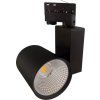 Černé LED 3F lištové svítidlo (Barva světla Denní bílá, Stmívatelnost Nestmívatelný, Výkon 30W)