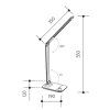 183790 11 cerna led stolni lampicka master 10w s bezdratovym nabijenim cct