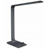 Šedá LED stolní lampička MASTER 10W s bezdrátovým nabíjením CCT