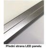Stříbrný podhledový LED panel 600x600mm (Barva světla Teplá bílá, Stmívatelnost Stmívatelný, Výkon 45W)
