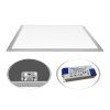 Stříbrný podhledový LED panel 600x600mm (Barva světla Teplá bílá, Stmívatelnost Stmívatelný, Výkon 45W)
