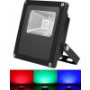 Černý RGB LED reflektor 20W s IR dálkovým ovladačem